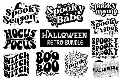 Cute Halloween Retro SVG Bundle SVG etcify 