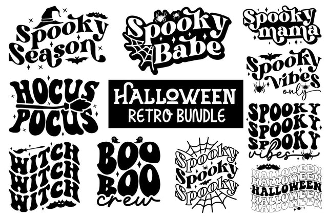Cute Halloween Retro SVG Bundle SVG etcify 