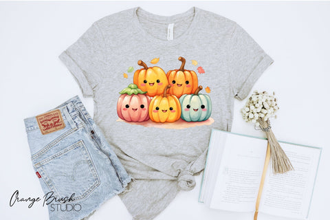 Cute Halloween Sublimation Bundle: PNG Watercolor Clipart Sublimation OrangeBrushStudio 