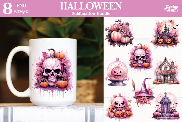 Cute Halloween Sublimation PNG Bundle Vol2 Sublimation Carla C Designs 