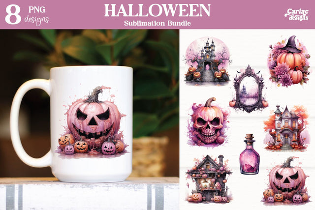 Cute Halloween Sublimation PNG Bundle Vol4 Sublimation Carla C Designs 