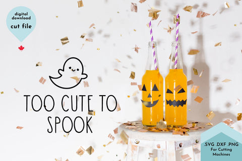 Cute Halloween SVG Cut File - Baby Cute Hand Lettered Fall Design SVG Lettershapes 