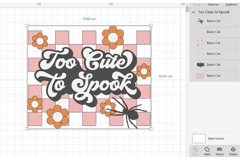 Cute Halloween SVG Quote Retro Flowers Cut File SVG OrangeBrushStudio 