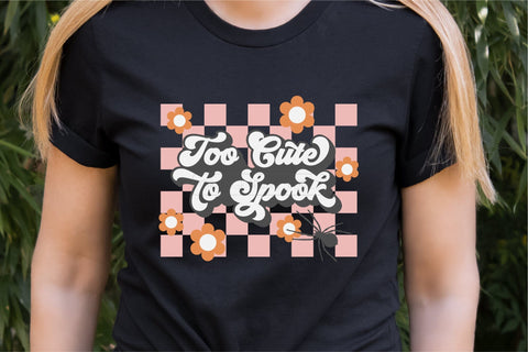 Cute Halloween SVG Quote Retro Flowers Cut File SVG OrangeBrushStudio 