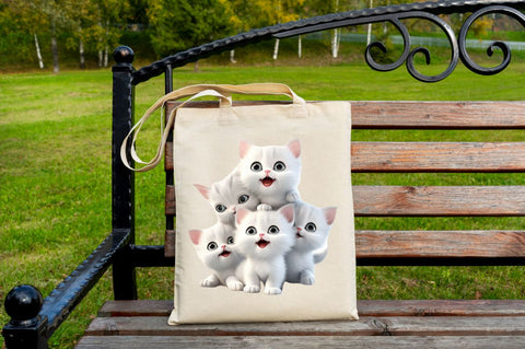 Cute Happy Baby 3d Cats Bundle Sublimation Regulrcrative 