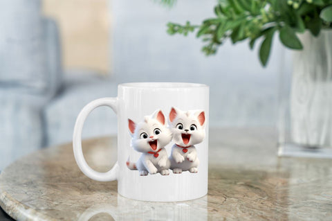 Cute Happy Baby 3d Cats Bundle Sublimation Regulrcrative 