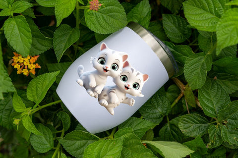 Cute Happy Baby 3d Cats Bundle Sublimation Regulrcrative 