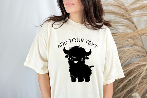 Cute Highland Cow SVG File For Cricut Baby Cow SVG OrangeBrushStudio 