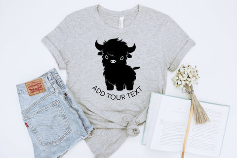 Cute Highland Cow SVG File For Cricut Baby Cow SVG OrangeBrushStudio 