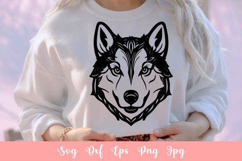 Cute Husky Dog Animal Pet SVG File, Shirt SVG Free For Commercial Use SVG Sintegra 