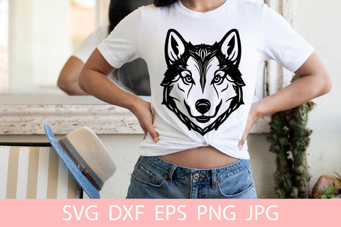 Cute Husky Dog Animal Pet SVG File, Shirt SVG Free For Commercial Use SVG Sintegra 