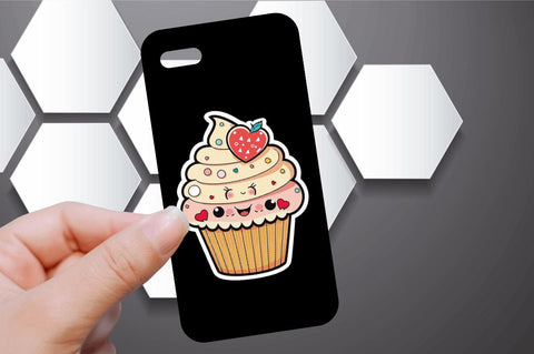 Cute Kawaii Cupcakes Valentine Stickers Bundle Sublimation Regulrcrative 