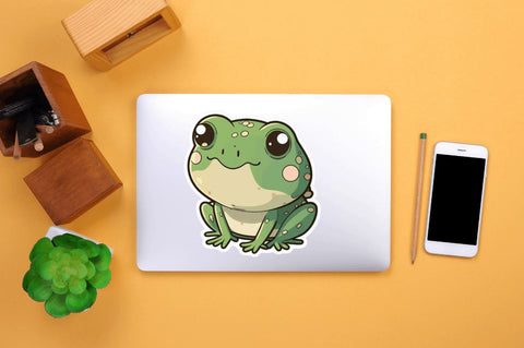 Cute Kawaii Frog Stickers Bundle Sublimation Regulrcrative 