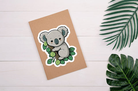 Cute Kawaii Koala Stickers Bundle Sublimation Regulrcrative 