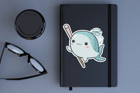 Cute Kawaii Narwhal Stickers Bundle Sublimation Regulrcrative 