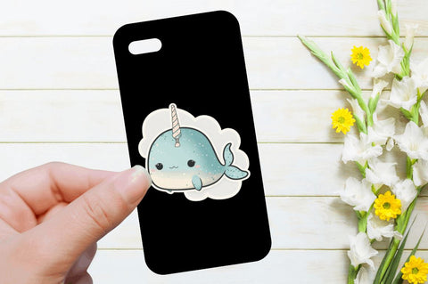 Cute Kawaii Narwhal Stickers Bundle Sublimation Regulrcrative 