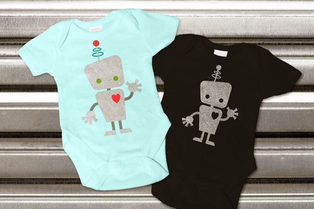 Cute Kid Robot SVG Designed by Geeks 