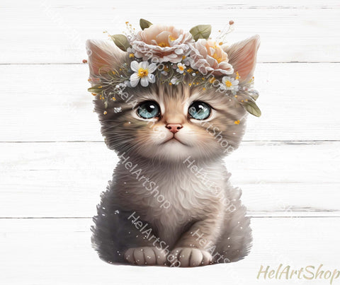 Cute Kitten Png, Sublimation Png Sublimation _HelArtShop_ 