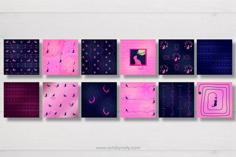 Cute kittens background or printable digital paper. Sublimation Arts By Naty 