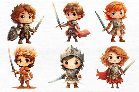 Cute Little Brave Happy Warrior Sublimation Regulrcrative 