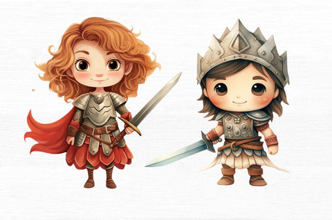 Cute Little Brave Happy Warrior Sublimation Regulrcrative 