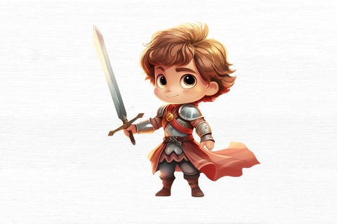 Cute Little Brave Happy Warrior Sublimation Regulrcrative 