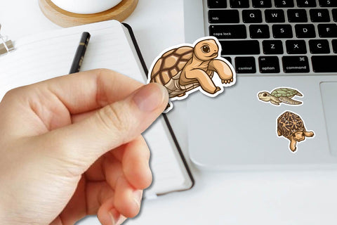 Cute Little Turtle sticker Clipart, Printable sticker SVG dadan_pm 