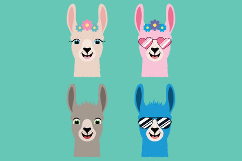 Cute Llama And Cacti Bundle | Farm SVG SVG Captain Creative 