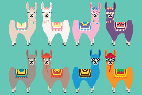 Cute Llama And Cacti Bundle | Farm SVG SVG Captain Creative 
