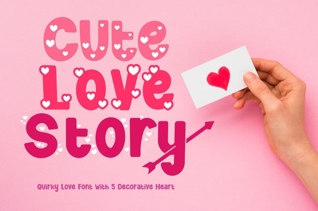 Cute Love Story - Quirky Love Font Font PutraCetol Studio 