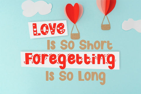 Cute Love Story - Quirky Love Font Font PutraCetol Studio 