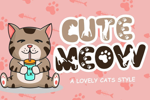 Cute Meow Font Hans Co 