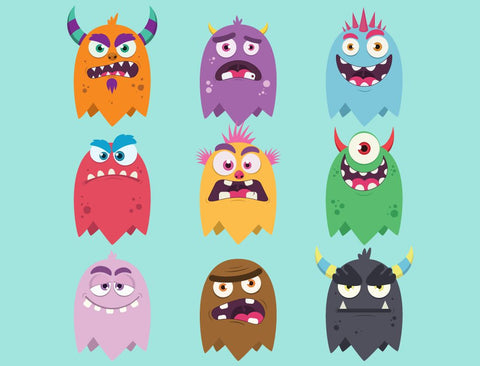 Cute Monster Party Designs Bundle | Monster SVG SVG Captain Creative 