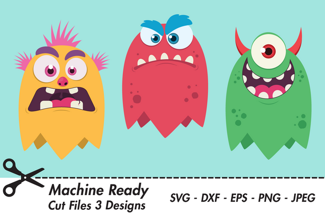 Cute Monster Party Designs | Monster SVG SVG Captain Creative 