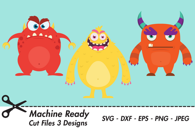 Cute Monster Party Designs | Monster SVG SVG Captain Creative 