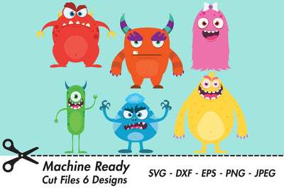 Cute Monster Party Designs | Monster SVG SVG Captain Creative 