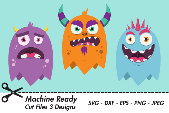 Cute Monster Party Designs | Monster SVG SVG Captain Creative 