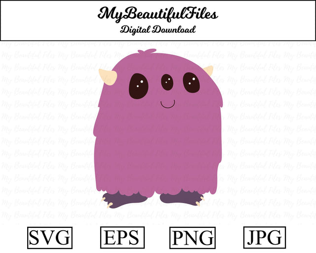 Cute Monster SVG MyBeautifulFiles 