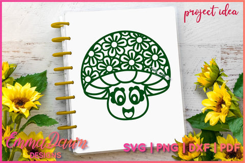 Cute Mushroom SVG SVG Emma Dawn Designs 