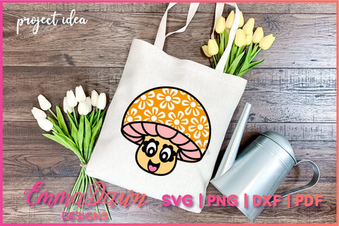 Cute Mushroom SVG SVG Emma Dawn Designs 