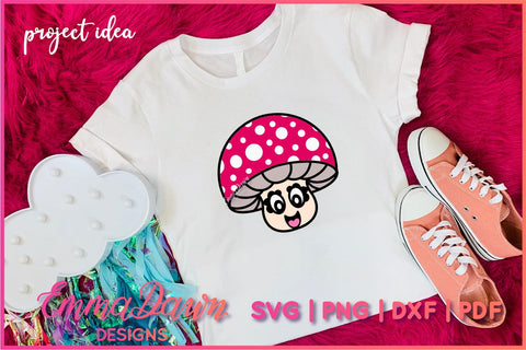 Cute Mushroom SVG SVG Emma Dawn Designs 