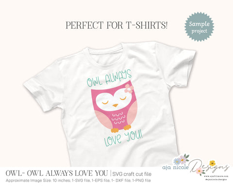 Cute Owl SVG SVG Aja Nicole Designs 