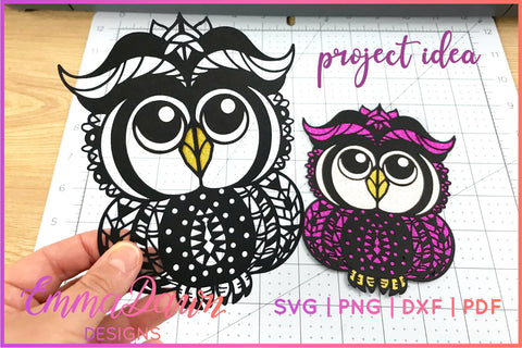 Cute Owl SVG SVG Emma Dawn Designs 