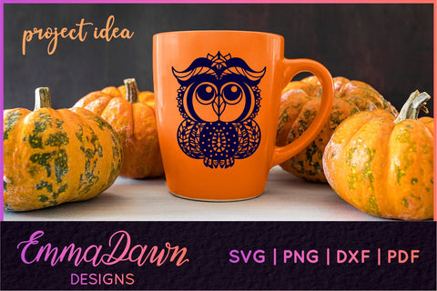 Cute Owl SVG SVG Emma Dawn Designs 