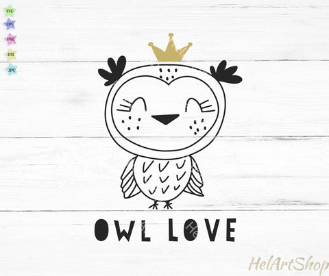 Cute Owl SVG, Woodland Owl SVG SVG _HelArtShop_ 