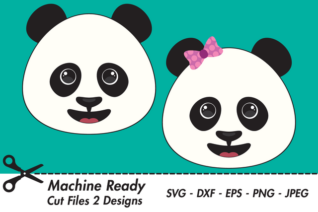 Cute Panda Bear Faces | Woodland SVG SVG Captain Creative 