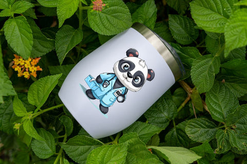 Cute panda Clipart Bundle Sublimation Regulrcrative 