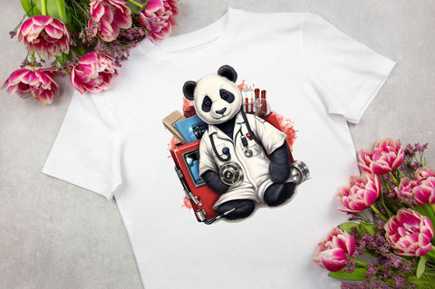Cute panda Clipart Bundle Sublimation Regulrcrative 