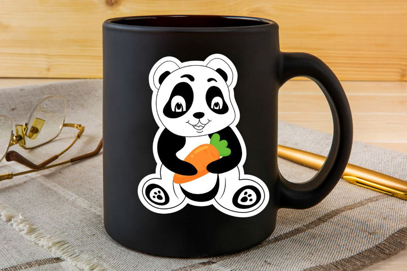 Cute Panda Printable Sticker Bundle - So Fontsy