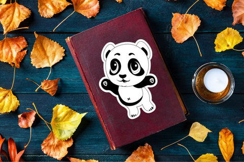 Cute Panda Printable Sticker Bundle SVG Regulrcrative 